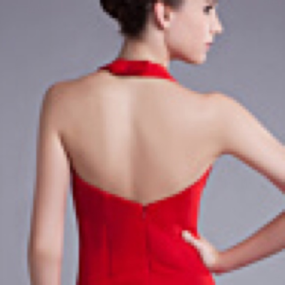 Sale Liz Claiborne/ ruby red cocktail dress - Picture 3 of 7